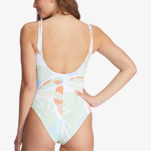 NWT Roxy wildflowers one piece. Size XL. Reversible swimsuit. - Picture 2 of 12